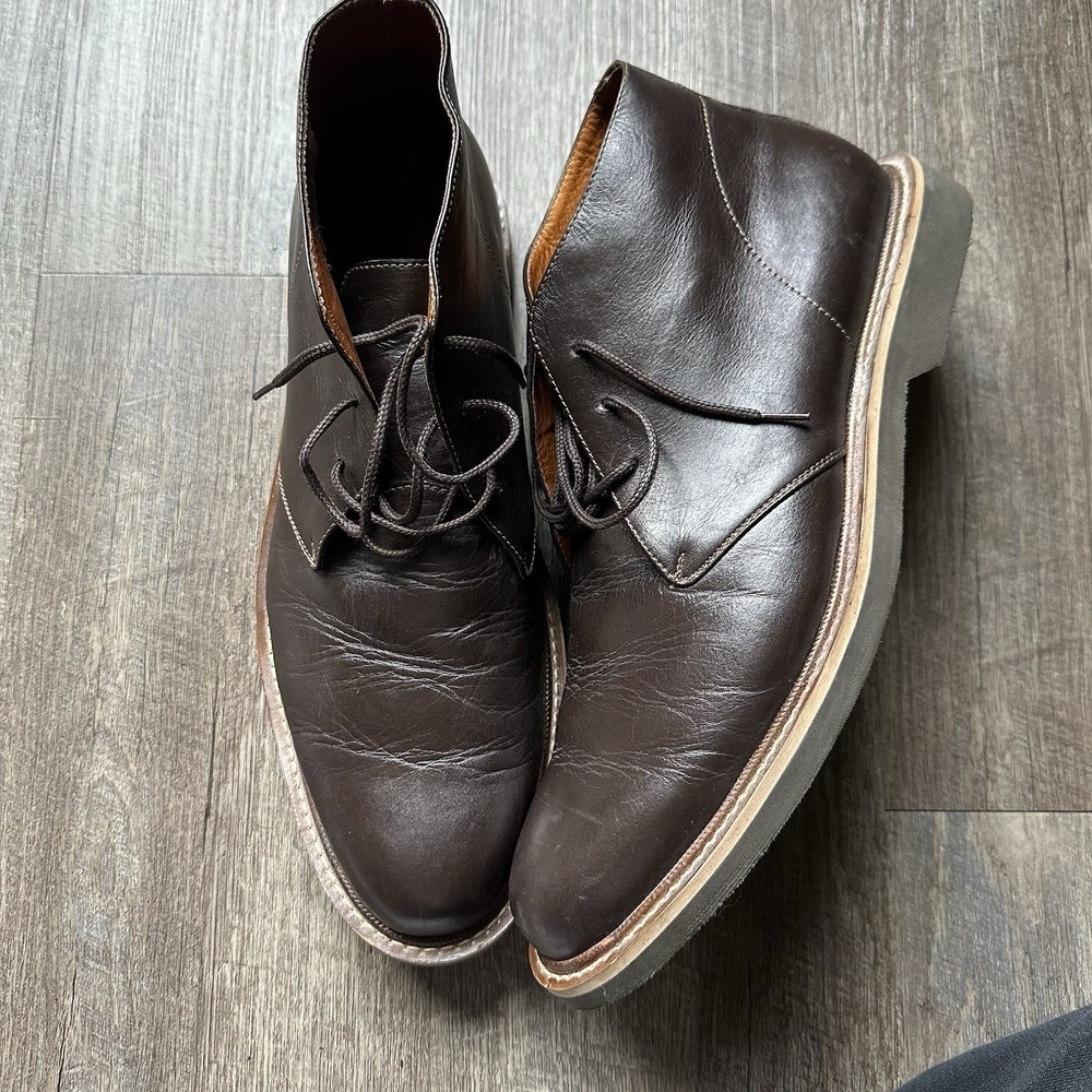 Beckett Simonon NEW Brown Leather Chukka‎ Boots Men's Sz 13 Luxury Leather